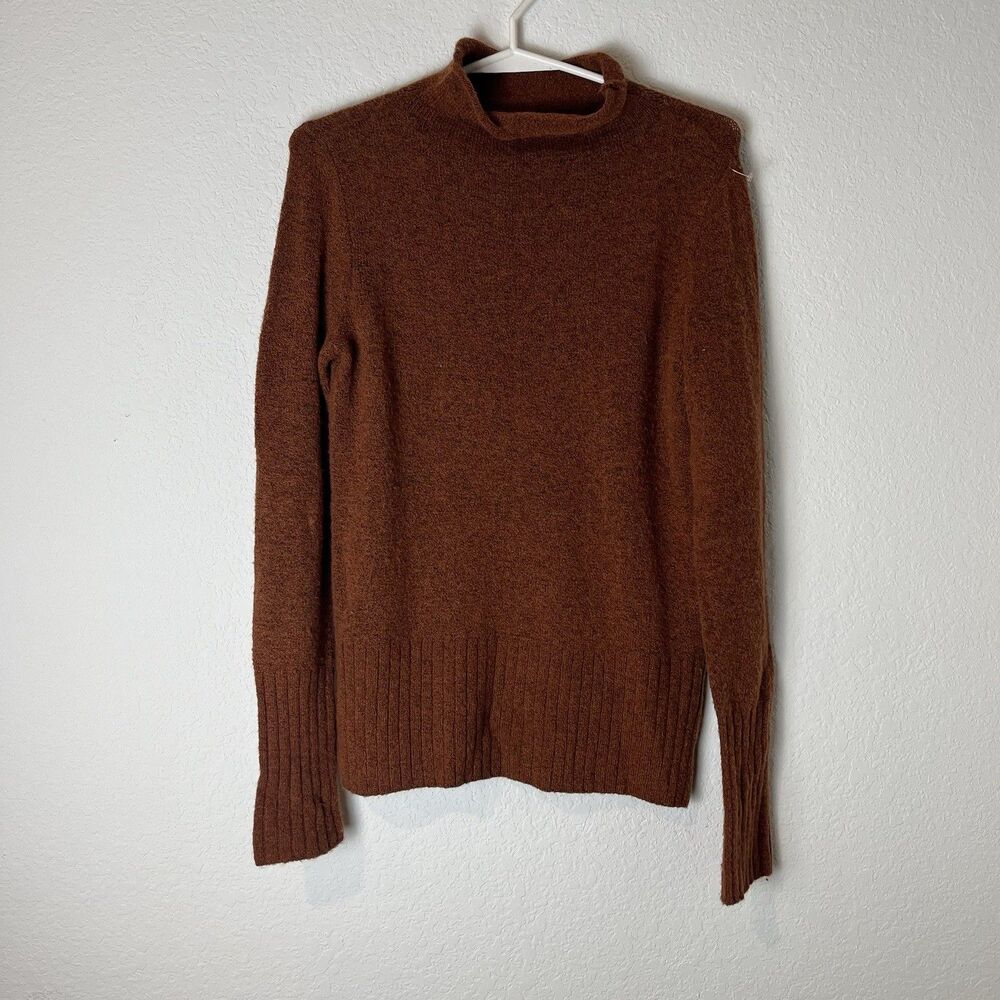 MADEWELL Inland Mockneck Sweater Coziest Yarn Afterglow Rust XS 212